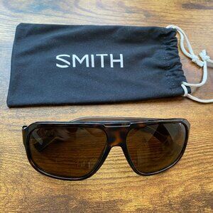 Vintage 90s Smith Sport Tortoise Shell Wrap Aviator Sunglasses